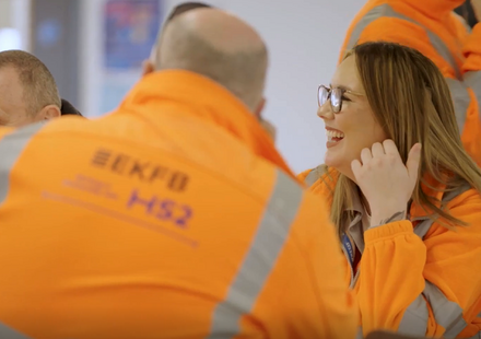 The first woman in the UK to be qualified to drive a grader!